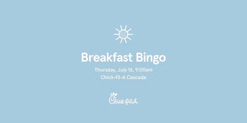 Breakfast Bingo (Theme: Sunny Skies)