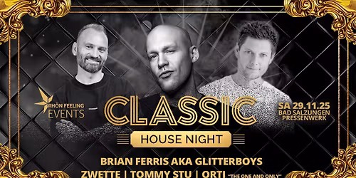Classic House Night I 29.11.2025 I Bad Salzungen - Pressenwerk