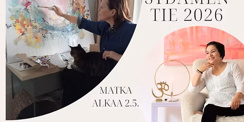 Nelj\u00e4 porttia intuitiivisen maalaamisen, unity\u00f6skentelyn ja kehon \u00e4\u00e4relle - Syd\u00e4men Tie 2026