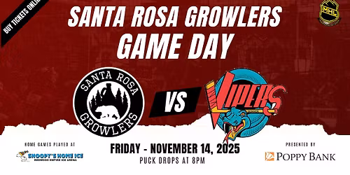 Santa Rosa NorCal Hockey - Growlers vs Vipers