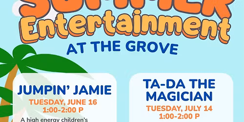 Kids Summer Series at the Grove - Jumpin Jamie