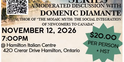 Convivio Series- A Moderated Discussion with Domenic Diamante