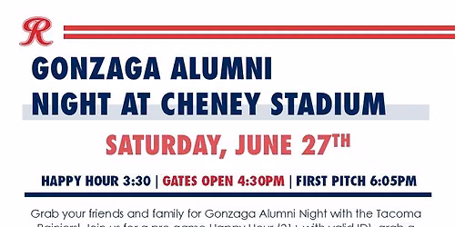 Gonzaga Alumni Night at the Rainiers