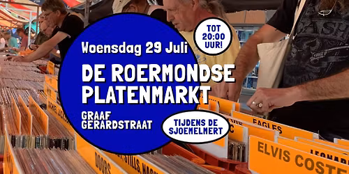 De Roermondse Platenmarkt tijdens de Sjoemelmert - woensdag 29 juli, Graaf Gerardstraat, Roermond