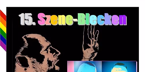 Szene-Blecken im Regenbogen