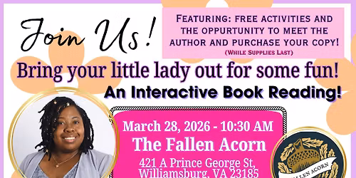 Interactive Book Reading - \u201cDear Little Lady: A Garden of Seeds\u201d