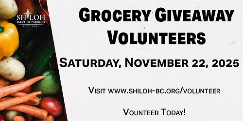 Grocery  Giveaway Volunteers