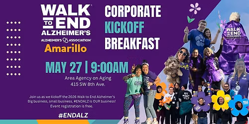 Walk to End Alzheimer's Amarillo- Corporate Kickoff Breakfast