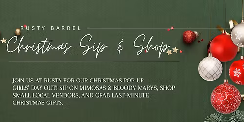 Christmas Sip & Shop. \ud83c\udf84