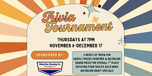 BBX Trivia Tournament Sponsored by Waterline Brewing!