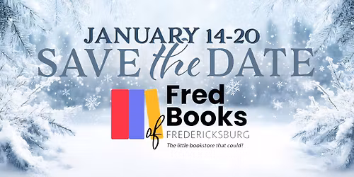 January Used Book Sale at Fred Books Fredericksburg 