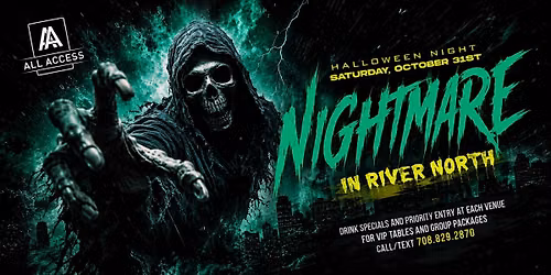 NIGHTMARE IN RIVER NORTH- Chicago's BIGGEST Halloween Bar Crawl