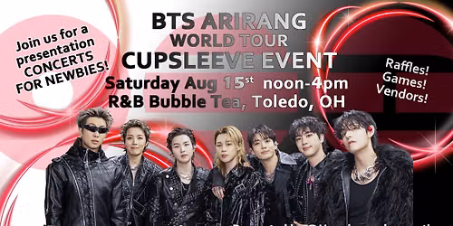 BTS Arirang Cupsleeve Event