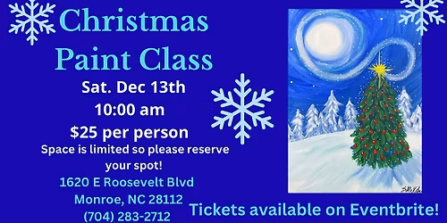 Christmas Paint Class at Southern States Monroe