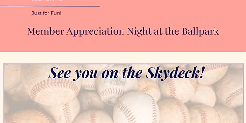 Baseball. Ballpark Favorites. CCBA Friends