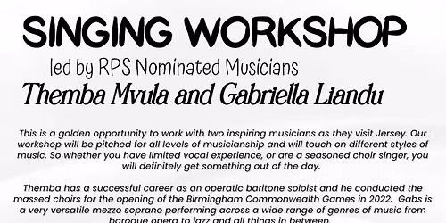 Singing Workshop for all