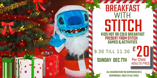 Breakfast with Santa Stich. 