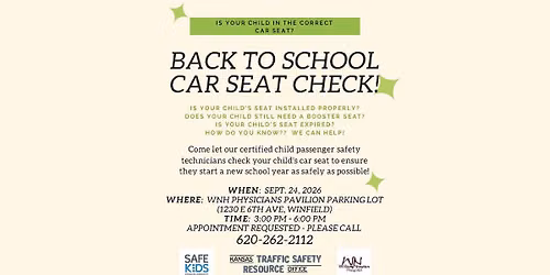 Back To School Car Seat Check!