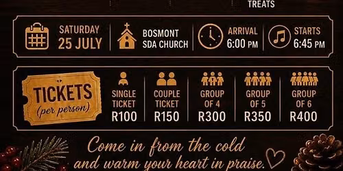 Bosmont praise and worship evening.