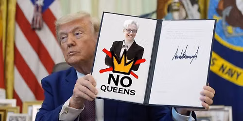 "NO QUEENS" FLAGWAVE