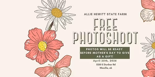 Free Photoshoot for Mother's Day 