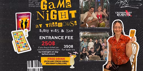 Game Night at Treehouse - Sat