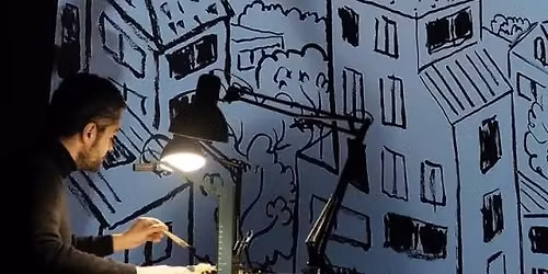 P'tite Sc\u00e8ne - Jean-Chat voit dans le noir - Spectacle sonore et dessin\u00e9