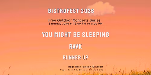You Might Be Sleeping at BistroFest 2026