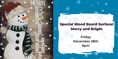 Merry & Bright! Looks Great on Wood!