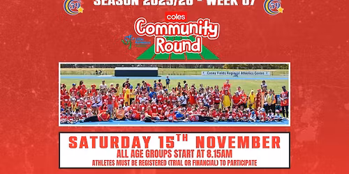 Cranbourne Little Athletics \u2013 2025\/26 Week 7 - COLES COMMUNITY ROUND
