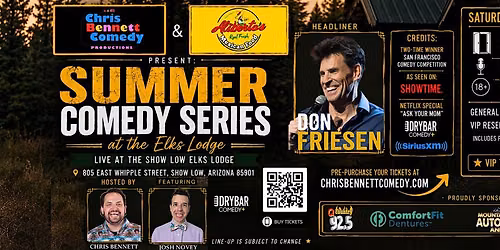 Chris Bennett Comedy & Aliberto's Present Don Friesen Live!