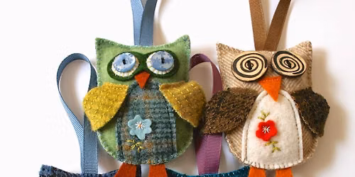 Scrappy Felt Owls