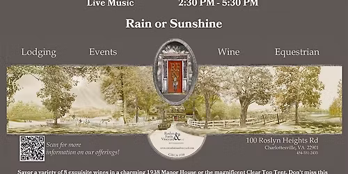 Wine Tasting  at Roslyn Farm & Vineyard featuring Little Walter