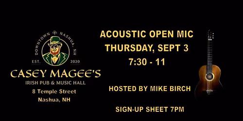 Casey Magee's Acoustic Open Mic 