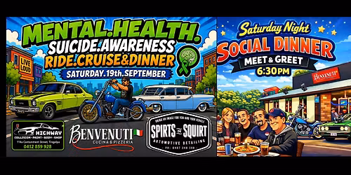 Mental.Health.suicide cruise & Benvenuti'sDinner Meet 