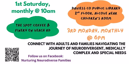 Nurturing Neurodiverse Families Support Group- Monday evening