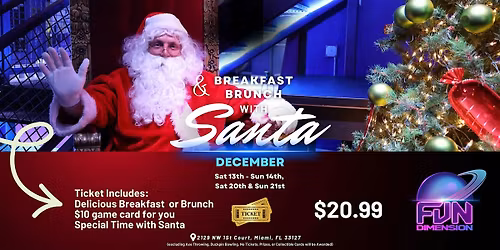 BREAKFAST & BRUNCH WITH SANTA 2025!