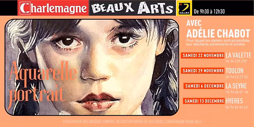 Atelier Beaux-Arts "aquarelle portrait" \u00e0 Toulon