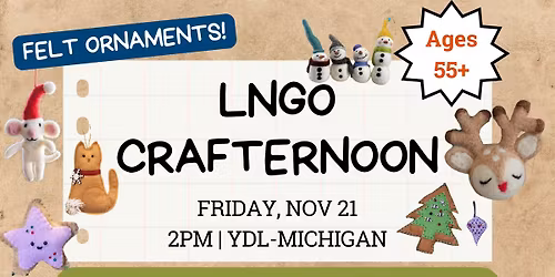 LNGO Crafternoon (Ages 55+)