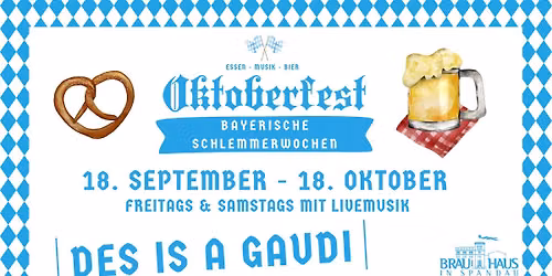 Oktoberfest \/ Bayerische Schlemmerwochen (mit Livemusik am Wochenende)