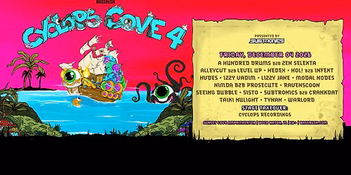 Bassrush Presents: Cyclops Cove 4 on December 4, 2026 at Sunset Cove Amphitheater (18+)
