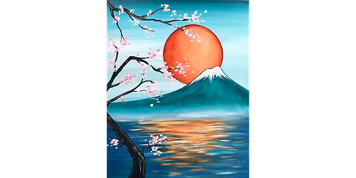 Japanese Rising Sun - Paint and Sip in Chicago | Classpop!\u2122