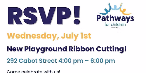 New Playground Ribbon Cutting at Pathways for Children