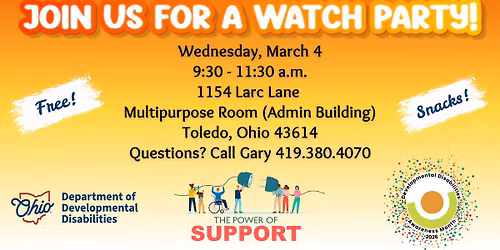 DD Awareness & Advocacy: Watch Party!
