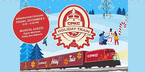 CPKC Holiday Train at Birmingham Crossing