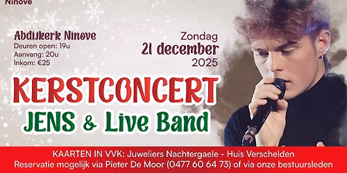 Kerstconcert met JENS & Live Band