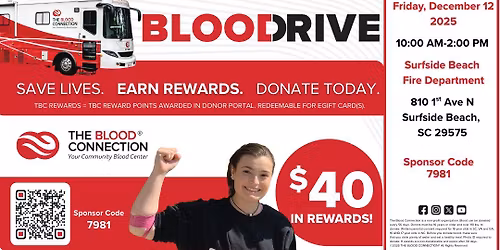 Surfside Beach Fire Department Blood Drive