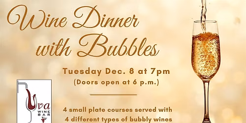 Wine Dinner with Bubbles!