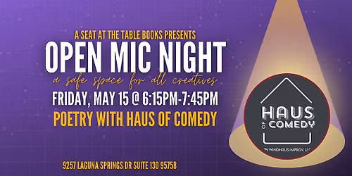 Open Mic Night at the Bookstore w\/ Haus of Comedy