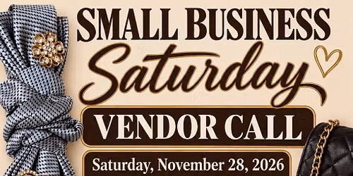 Small Business Saturday vendor call